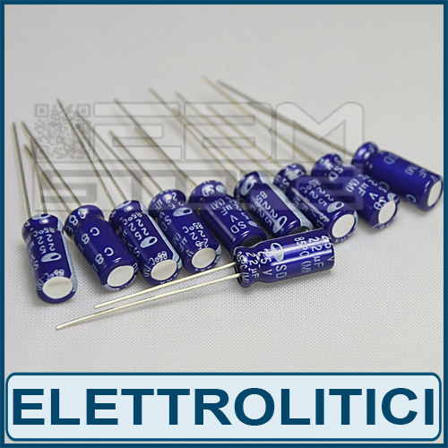 50 pz condensatore poliestere 22n 100V P=5mm - ART. FV09 50 pz condensatore poliestere 22n 100V P=5mm - ART. FV09
